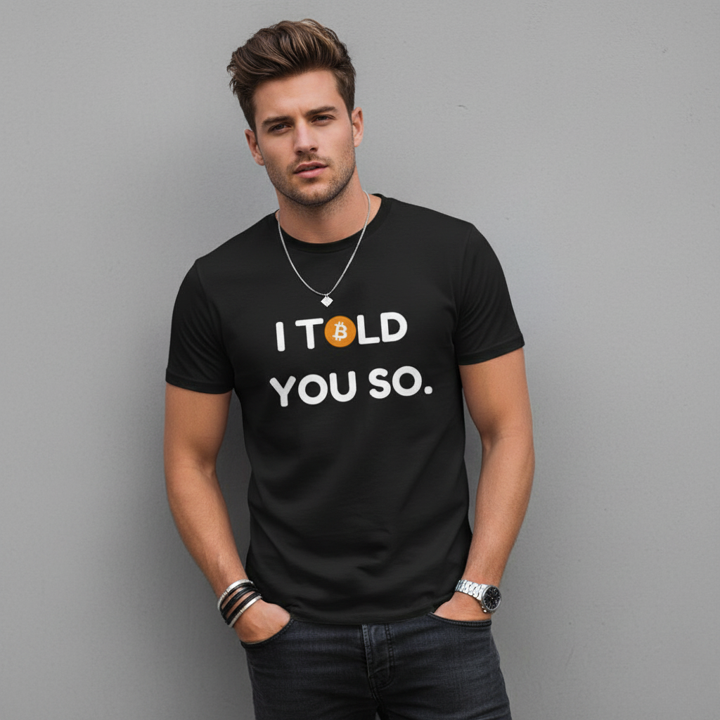 Bitcoin 'I Told You So' Funny Unisex Cotton T-Shirt
