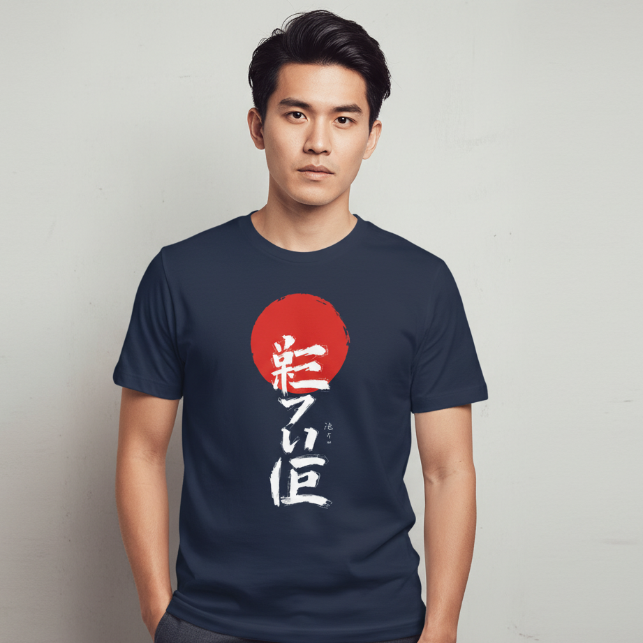 Japanese Symbols 'Brave' Unisex Cotton T-Shirt