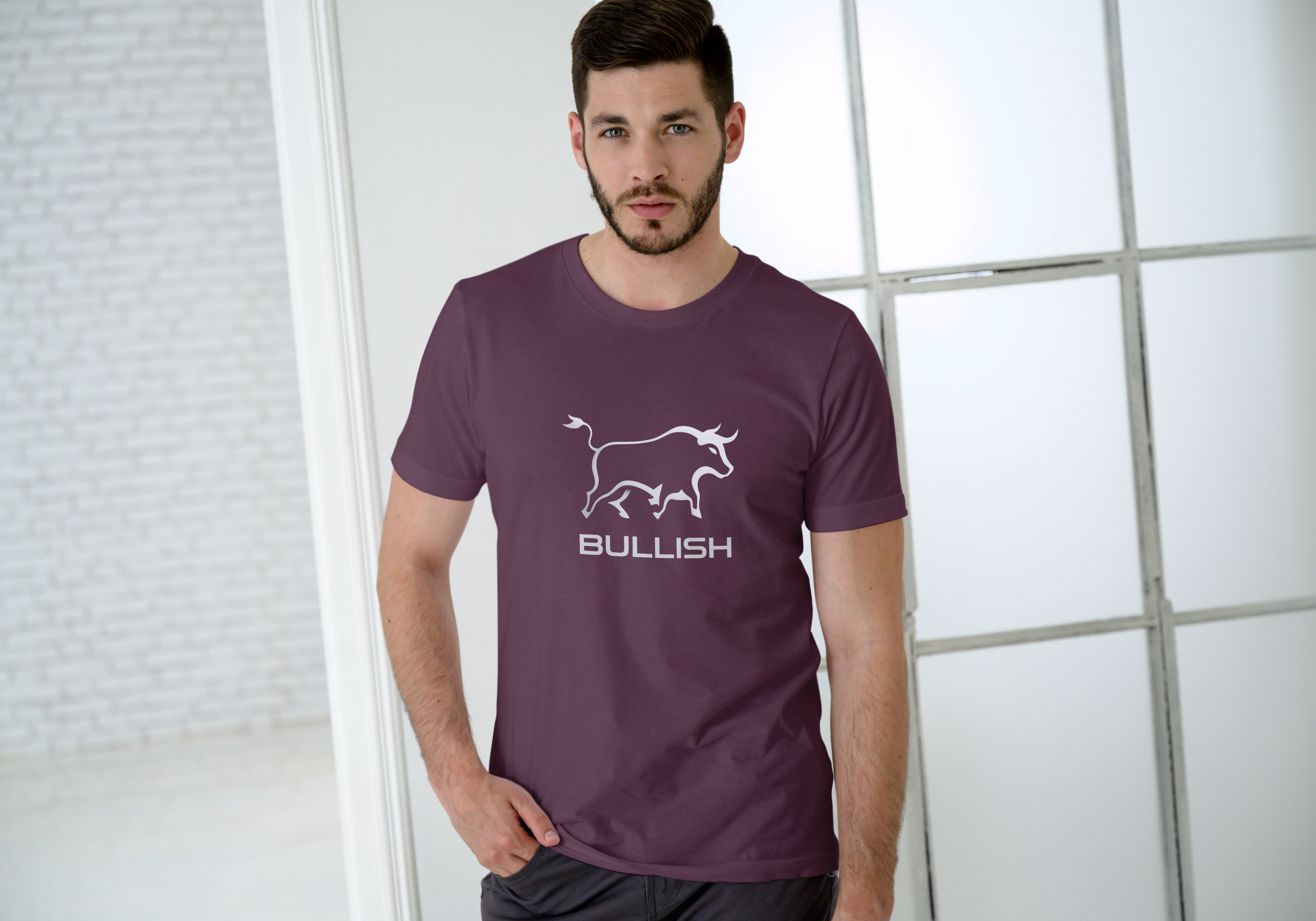 Bullish Stock Market and Crypto Trading Cotton T-Shirt