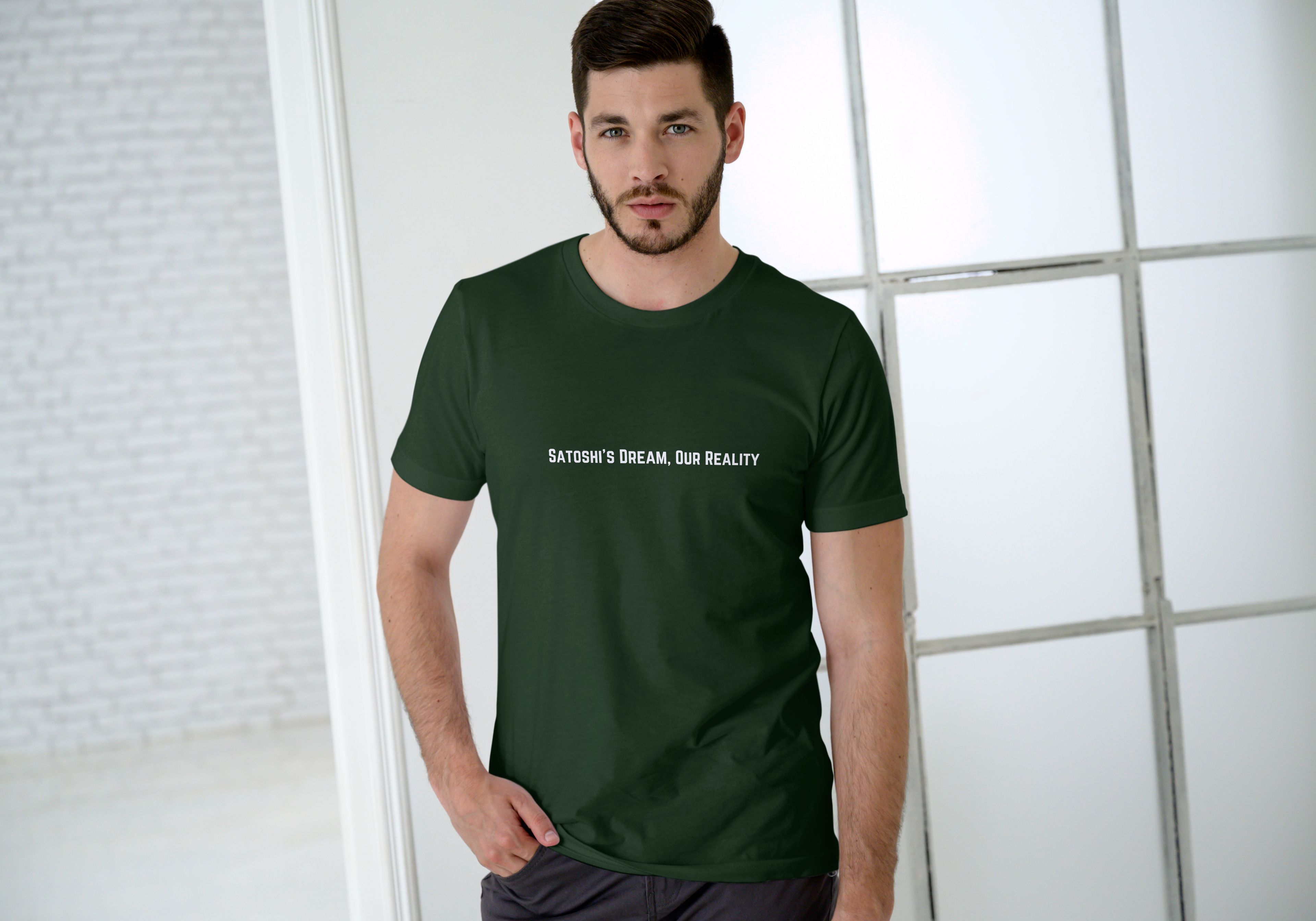 Satoshi's Dream Our Reality Crypto Unisex Cotton T-Shirt