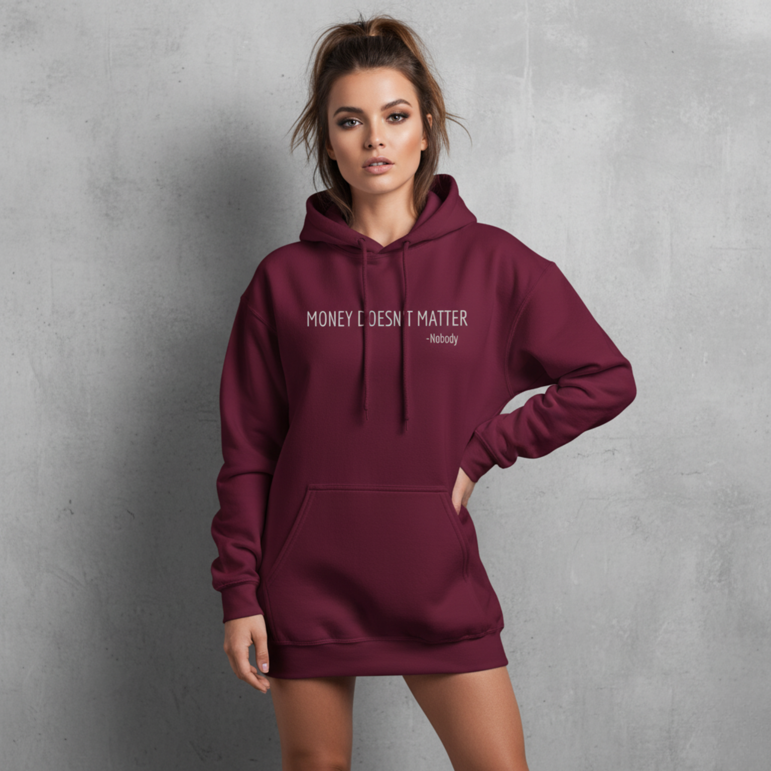 Funny 'Money Doesn't Matter' Unisex Hoodie