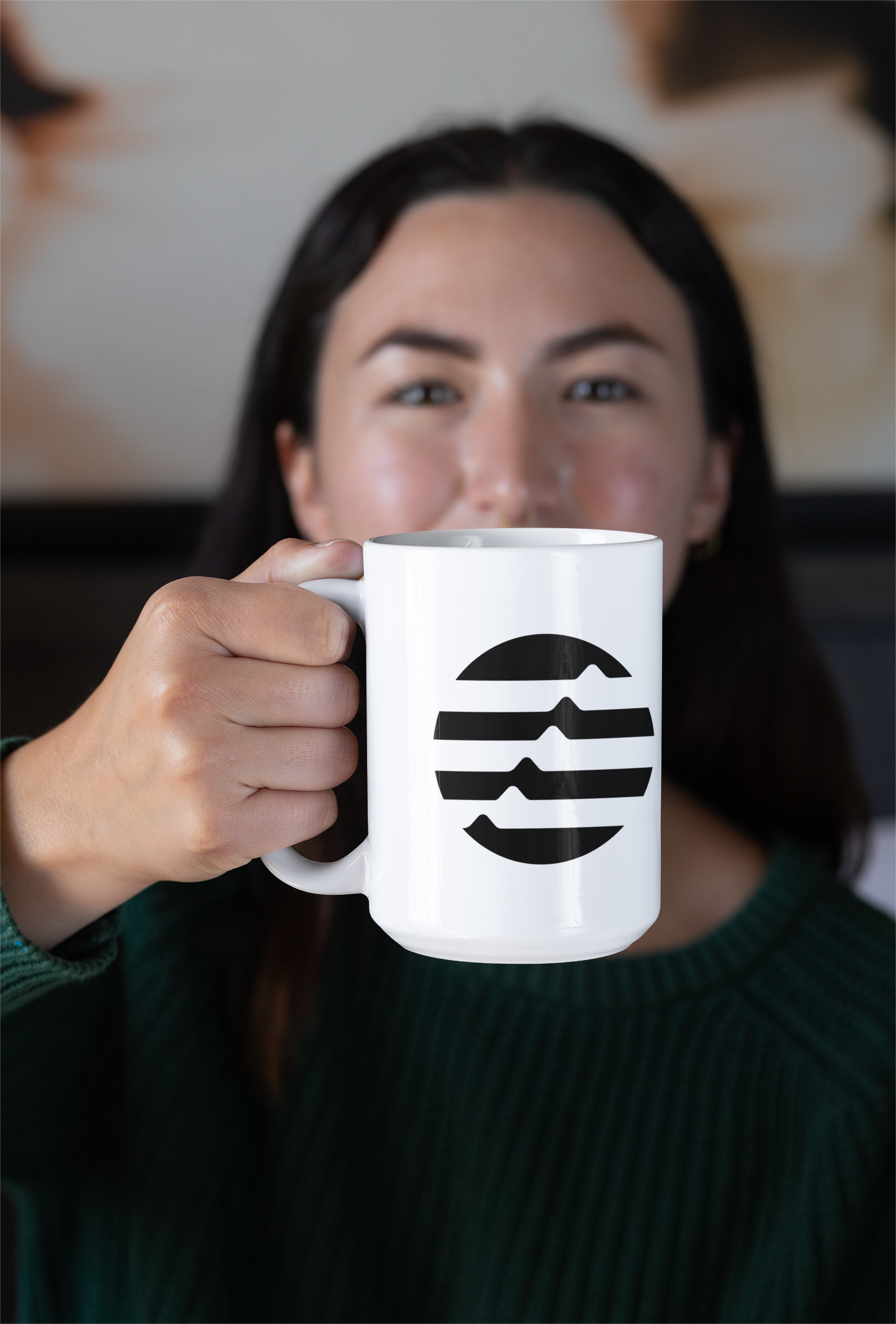 APT Aptos Crypto Token White Ceramic 15oz Mug