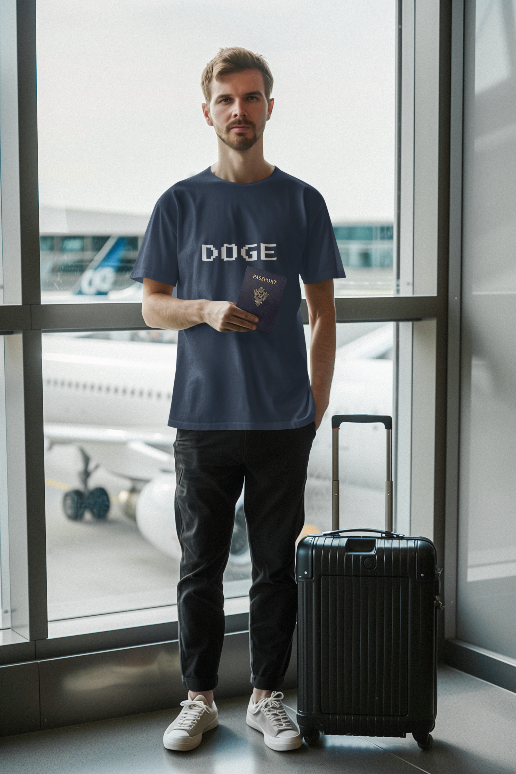 Elon Musk Doge Crypto Unisex Cotton T-Shirt