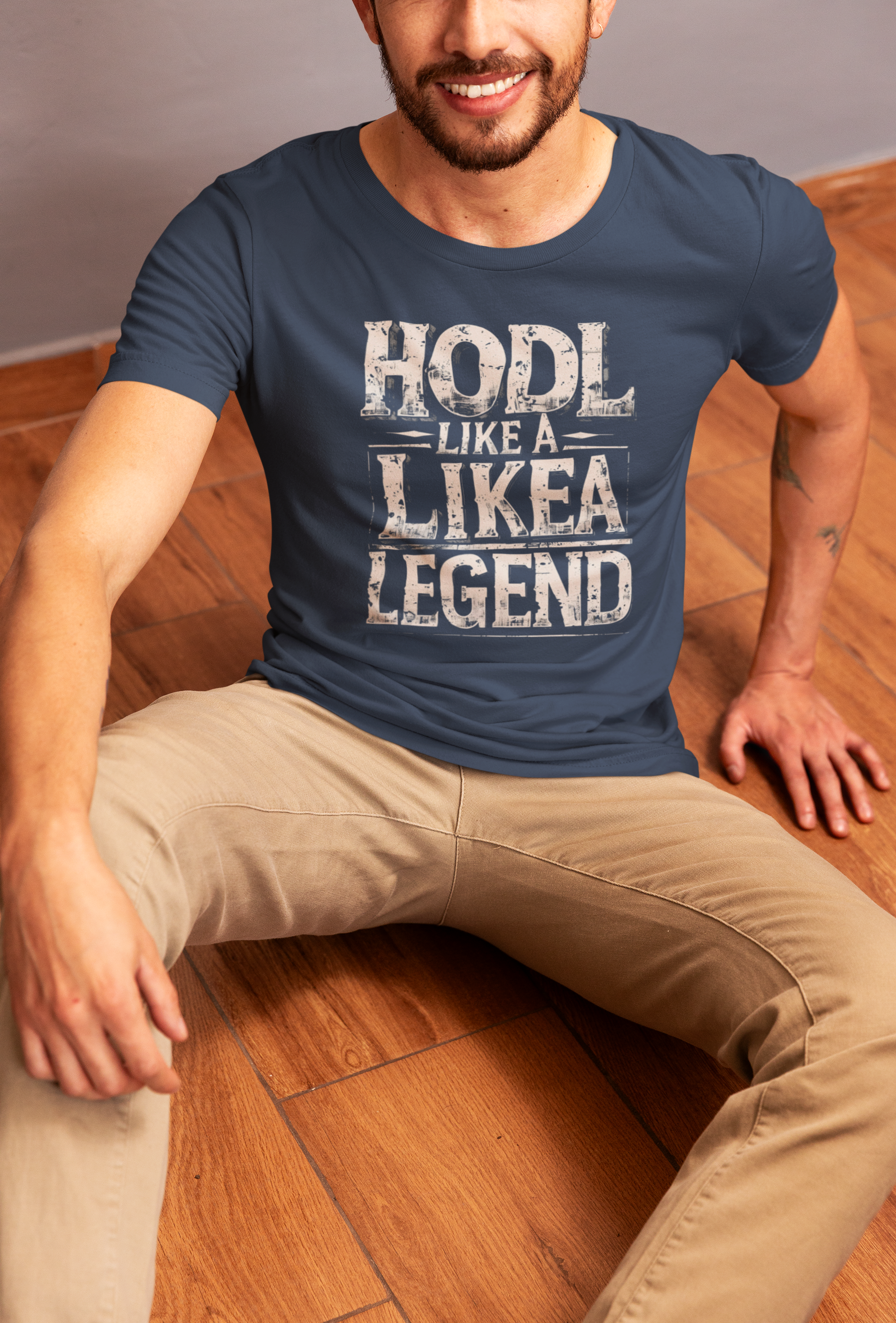 HODL Like a Legend Motivational Unisex Cotton T-Shirt