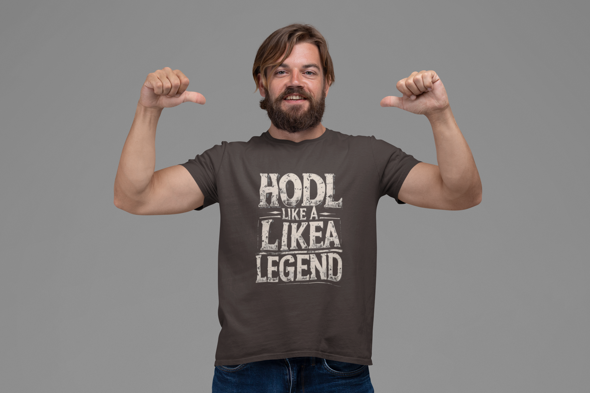 HODL Like a Legend Motivational Unisex Cotton T-Shirt