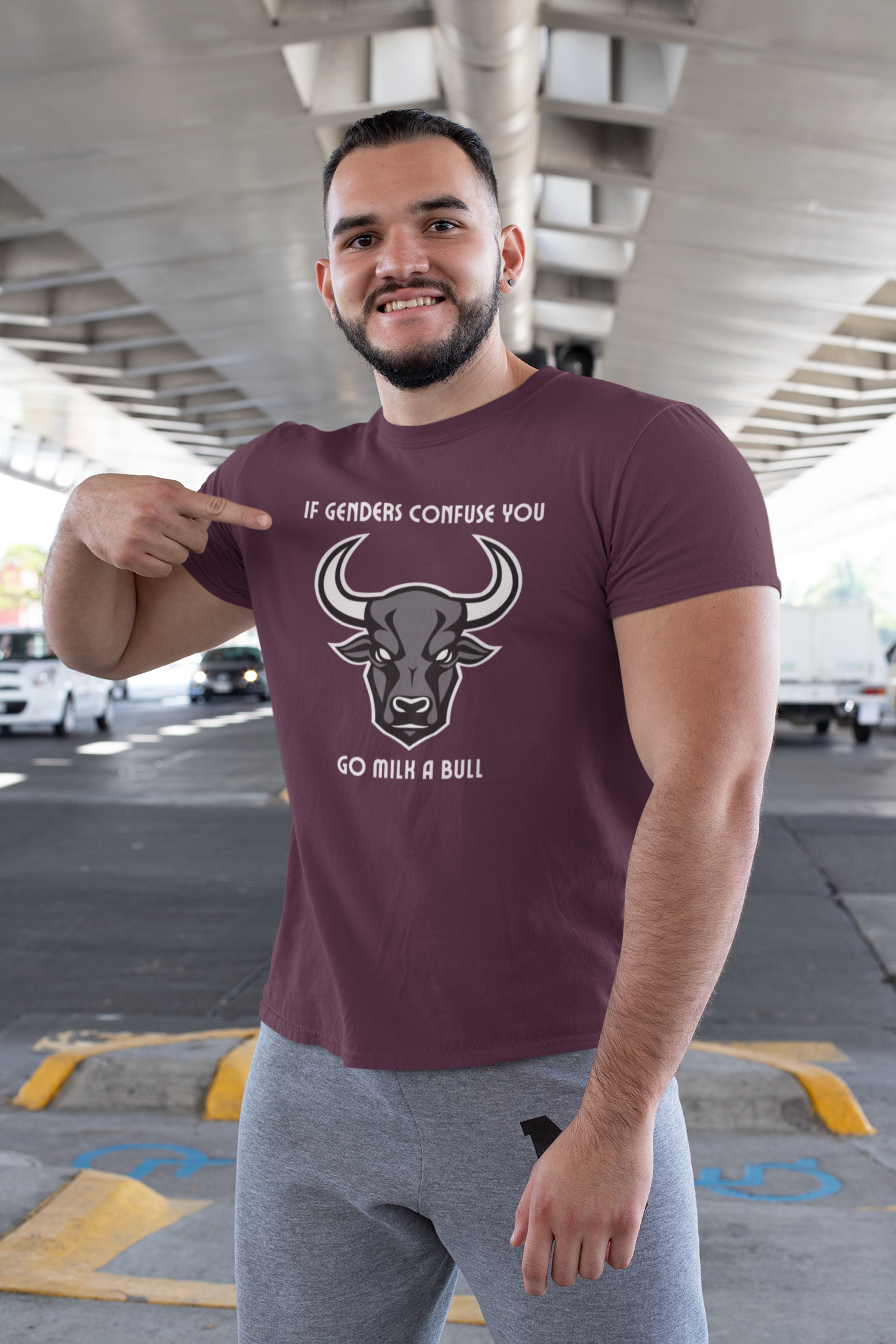 Funny 'If Genders Confuse You, Go Milk a Bull' Unisex Cotton T-Shirt