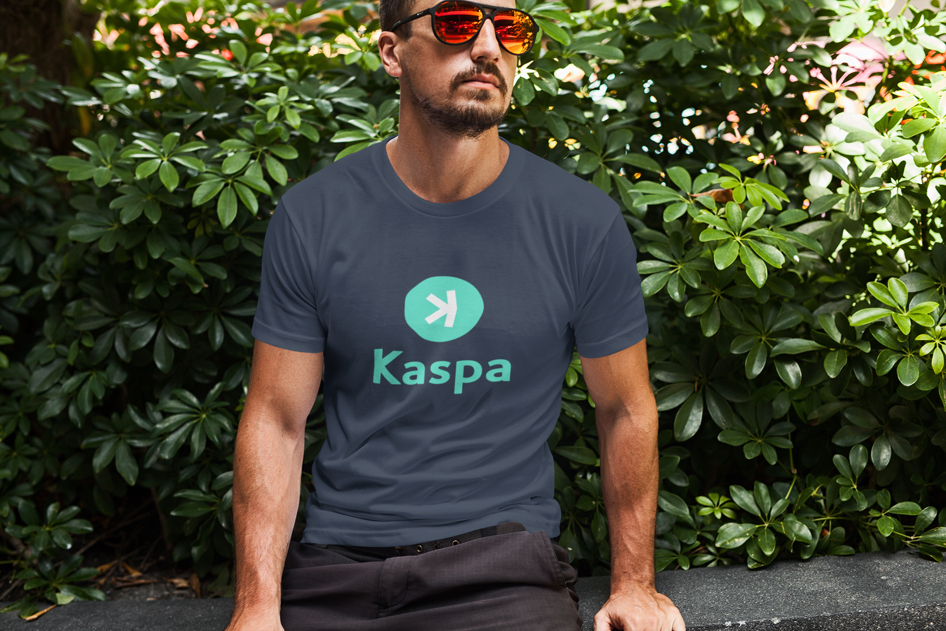 Kaspa Crypto Cryptocurrency Graphic Unisex Cotton T-Shirt