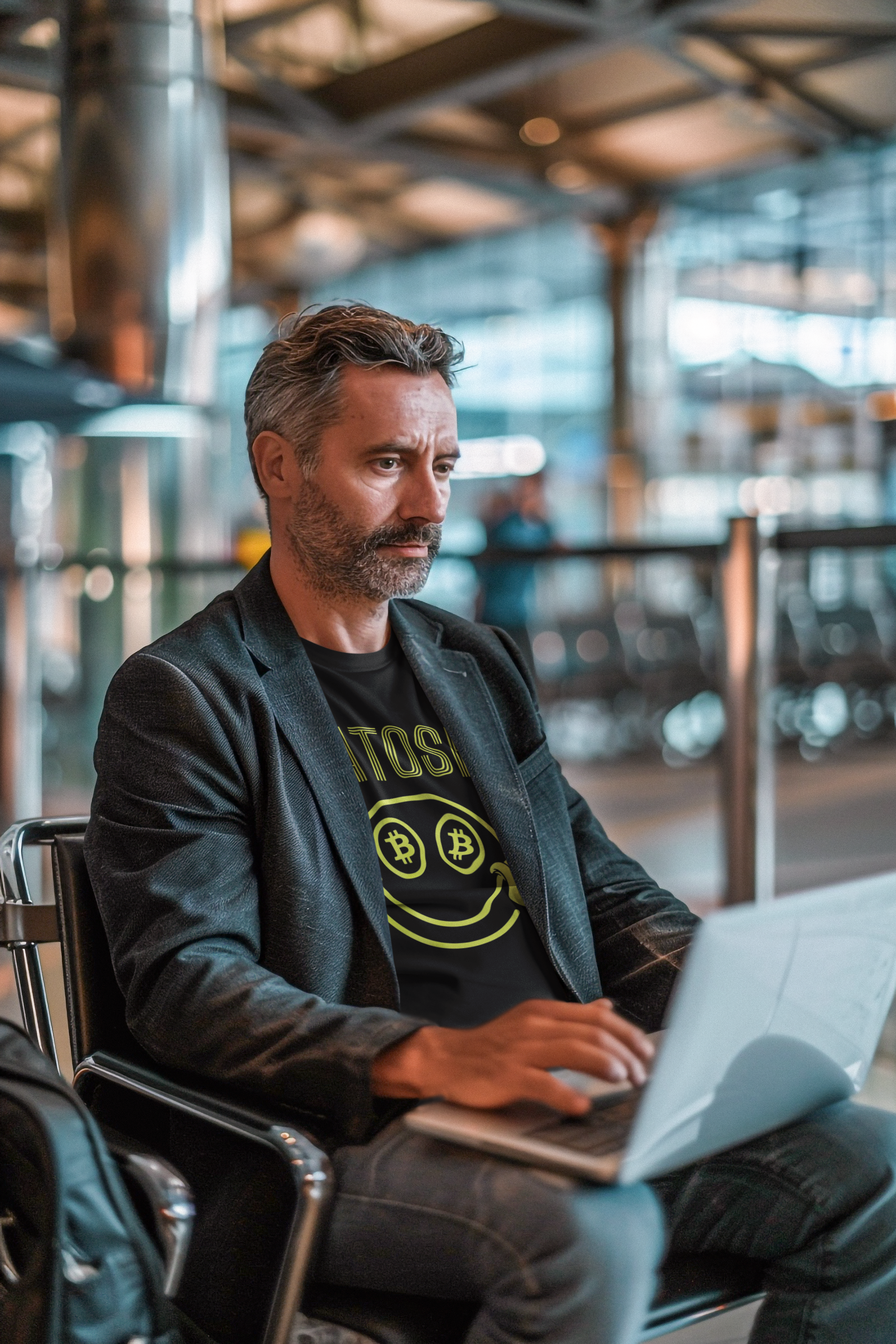 Funny Satoshi Nakamoto Crypto Black Cotton T-Shirt