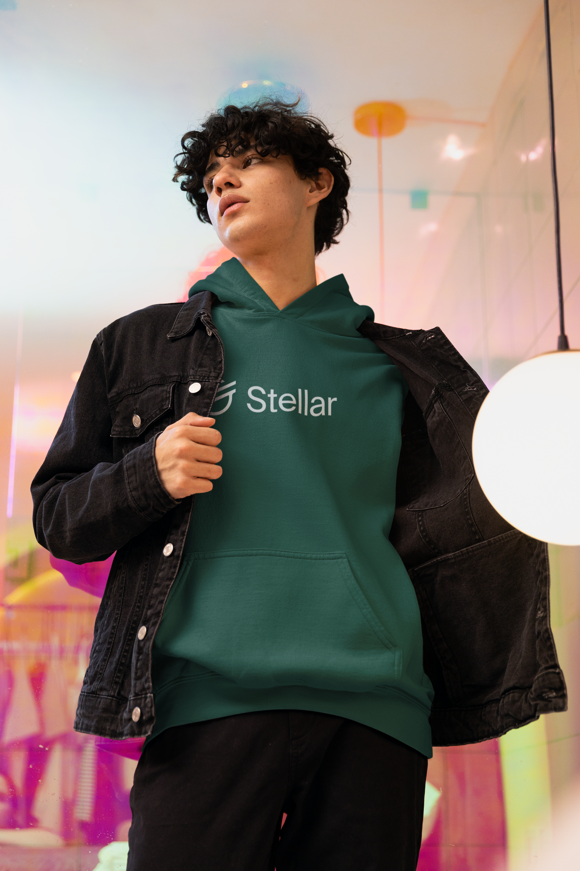 XLM Stellar Crypto Token Unisex Hoodie