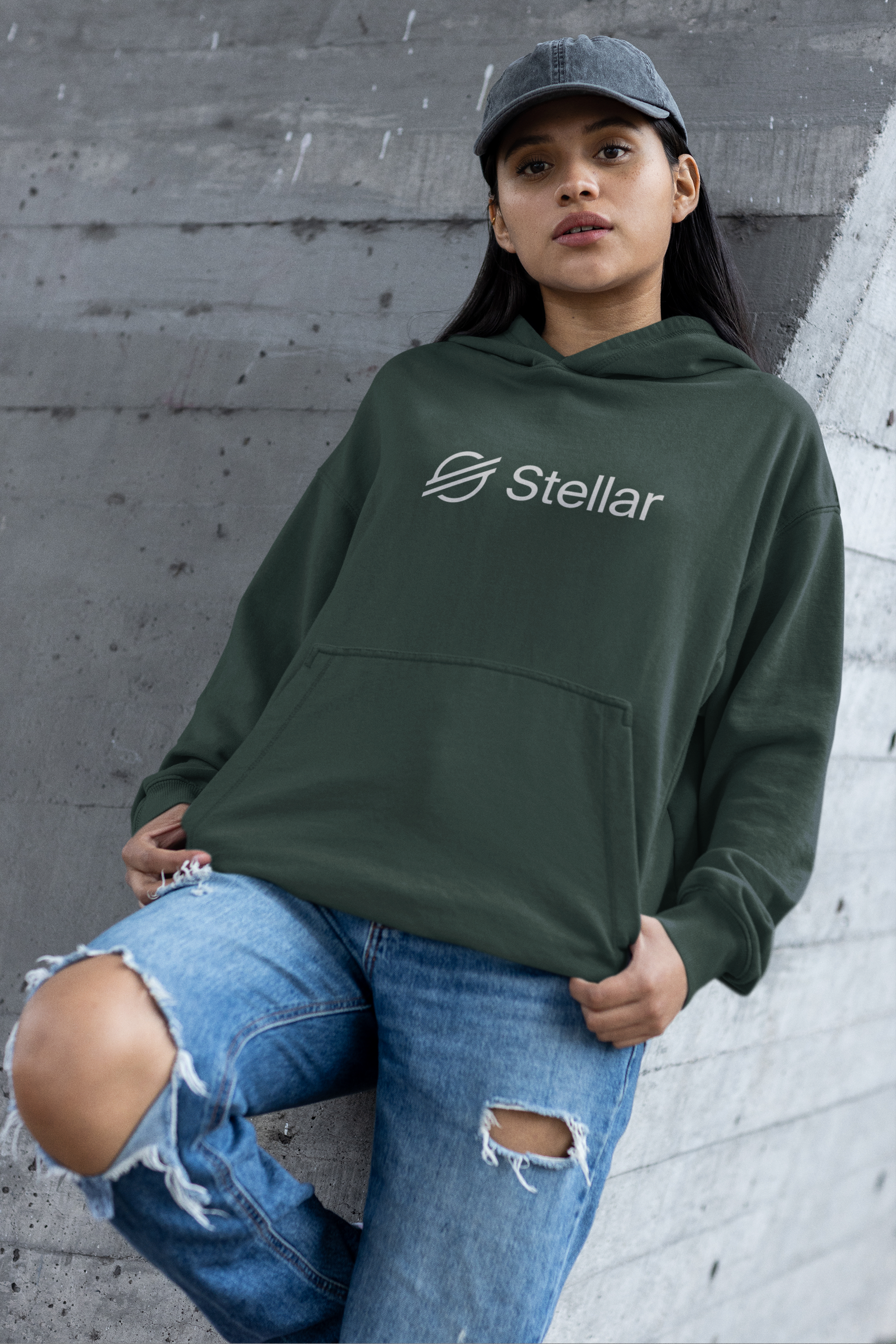 XLM Stellar Crypto Token Unisex Hoodie