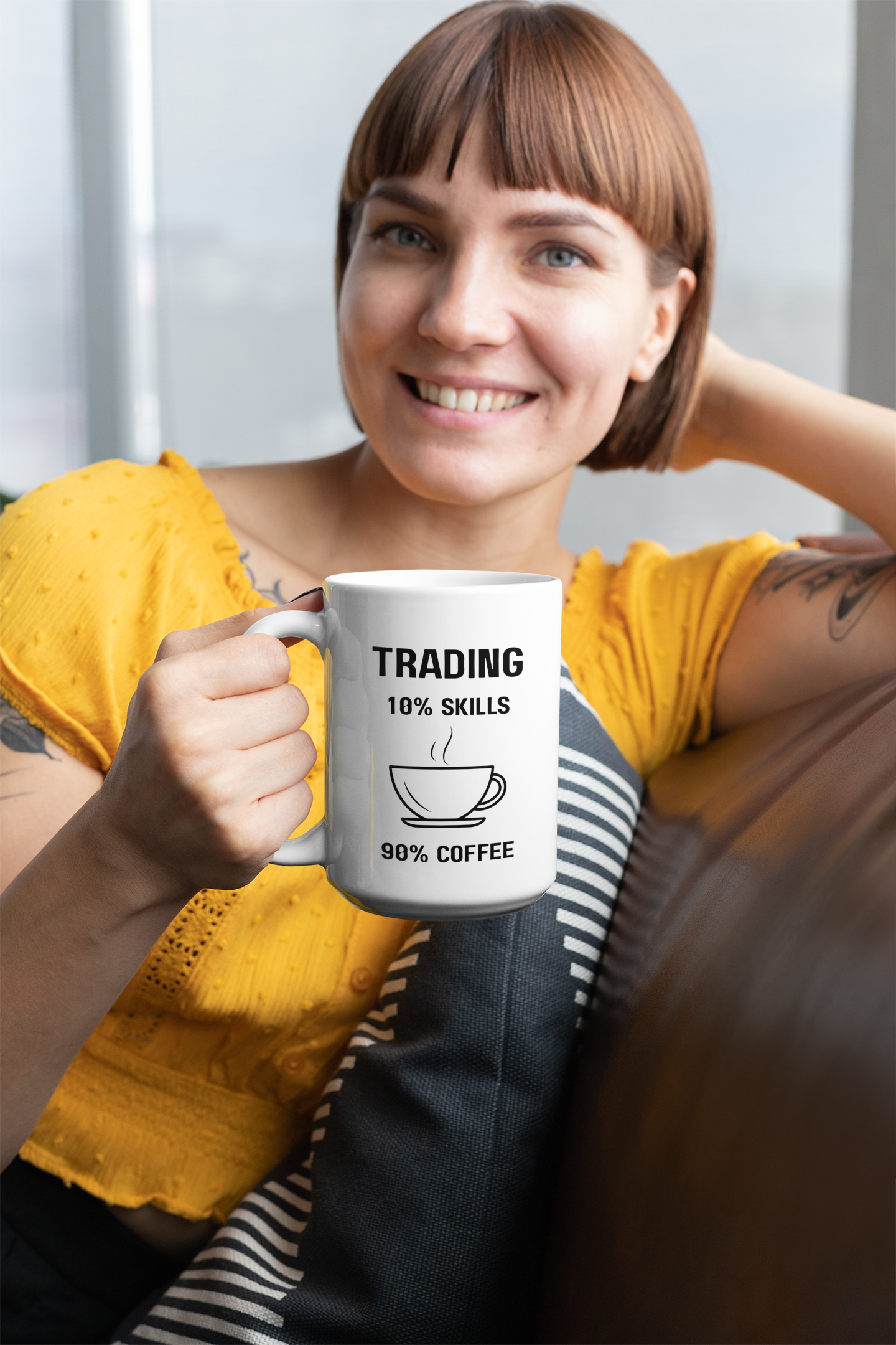 Funny Crypto & Forex Trading White Ceramic Coffee 15oz Mug