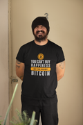 BTC Bitcoin Funny "You Can't Buy Happiness but You Can Buy Bitcoin" Cotton T-Shirt