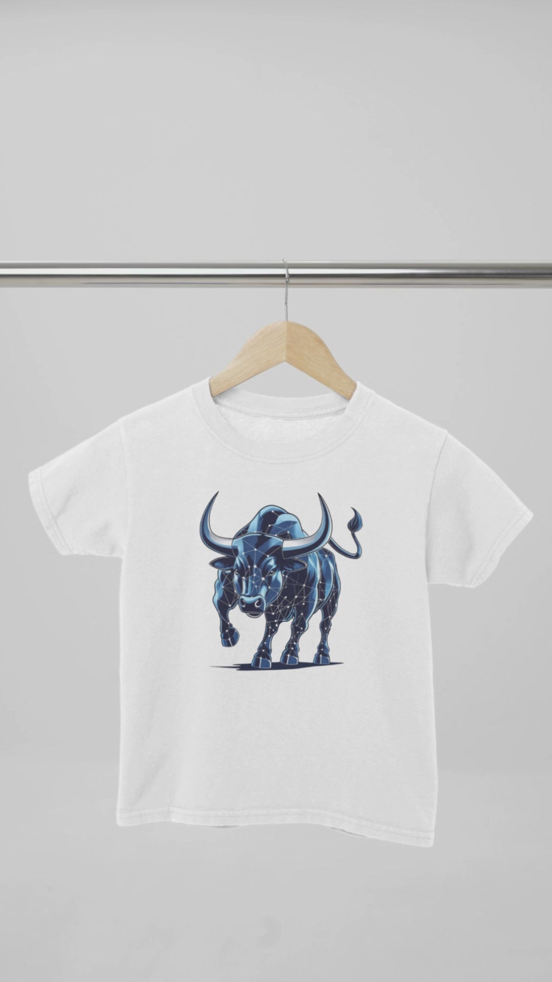 Charging Crypto Trading Bull Unisex Cotton T-Shirt