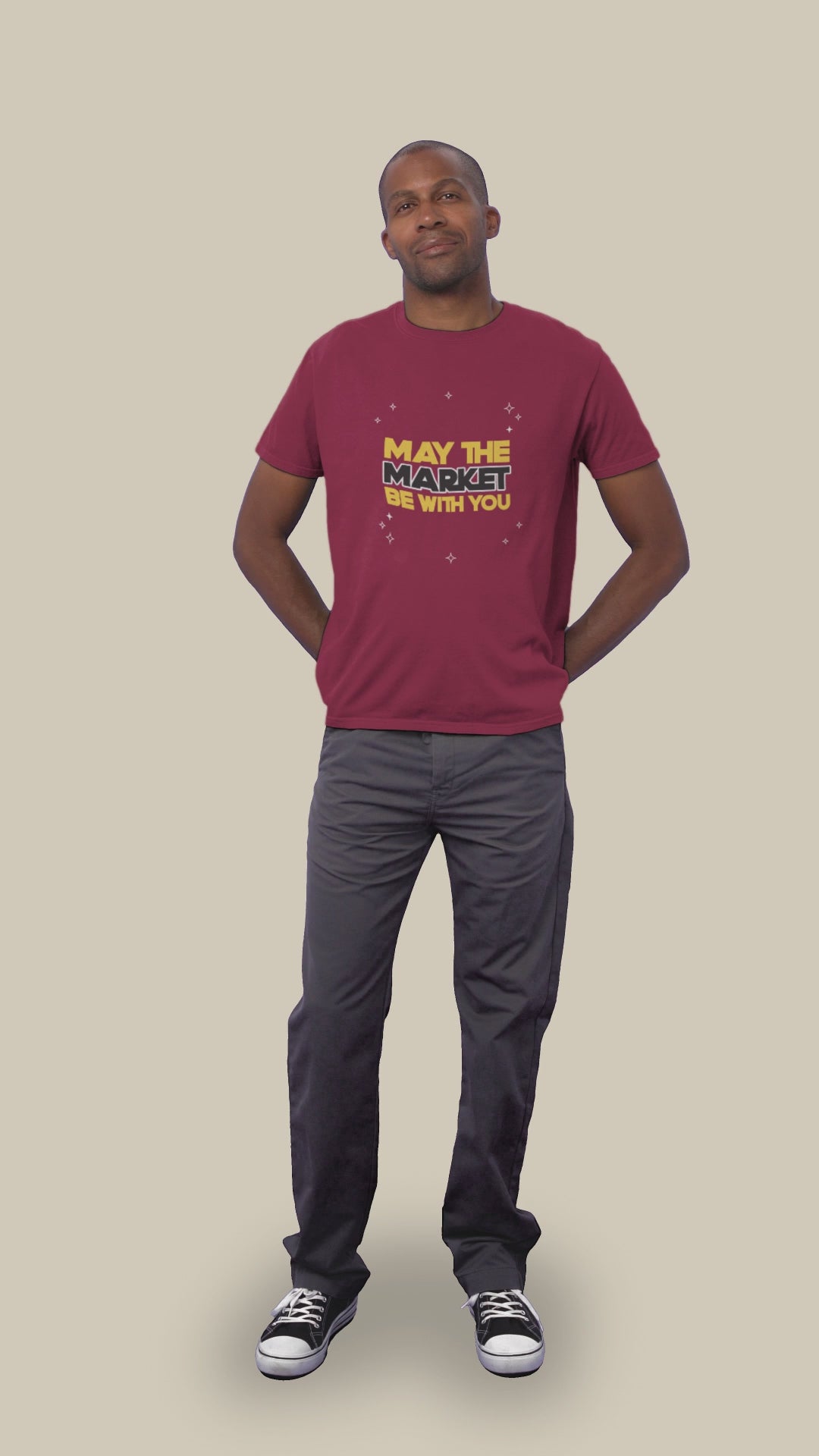 Funny Trading "May the Markets Be With You" Unisex Cotton T-Shirt