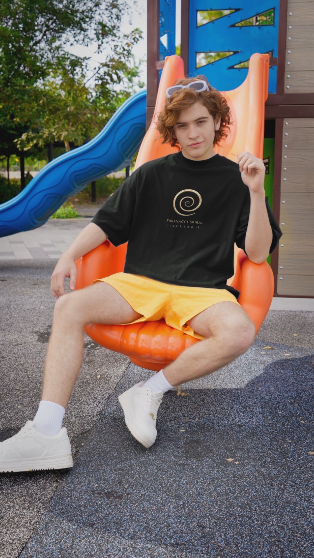 Fibonacci Spiral Cotton T-Shirt