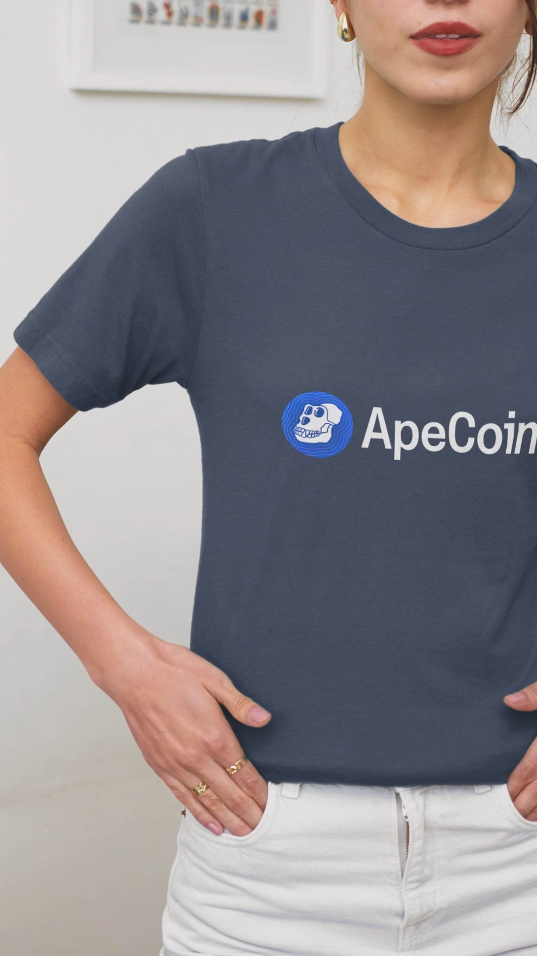 APE ApeCoin Crypto Token Unisex Cotton T-Shirt