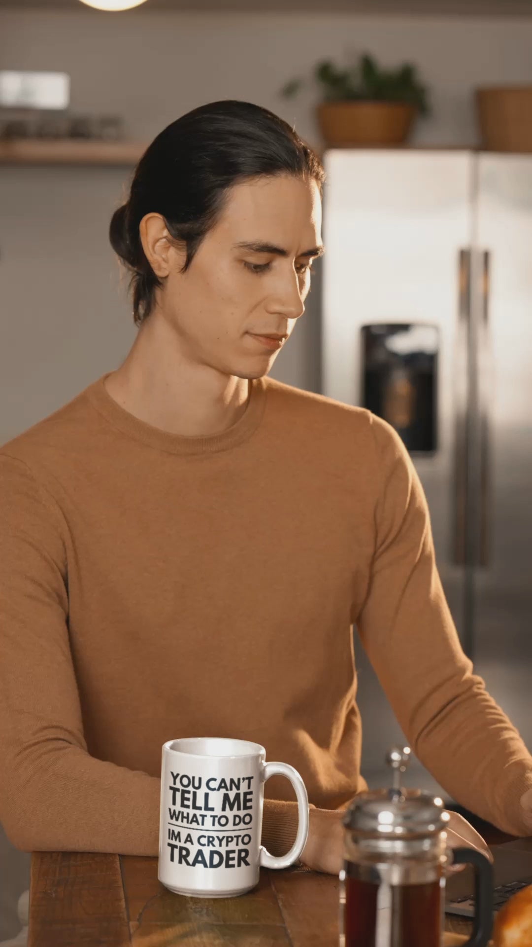 Funny Crypto Trader White Ceramic 15oz Mug