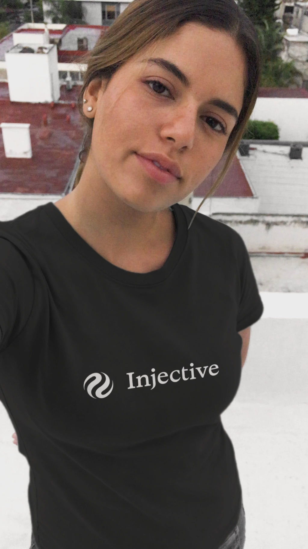 INJ Injective Crypto Token Unisex Cotton T-Shirt