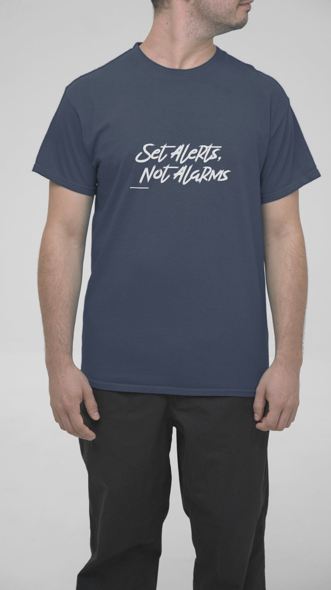 Create Alerts Not Alarms Unisex Cotton T-Shirt