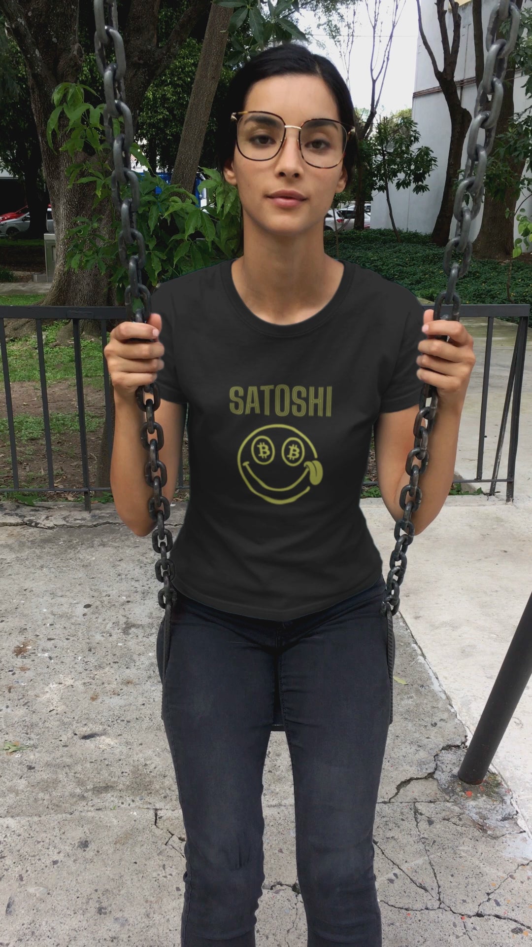 Funny Satoshi Nakamoto Crypto Black Cotton T-Shirt